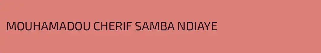 MOUHAMADOU CHERIF SAMBA NDIAYE